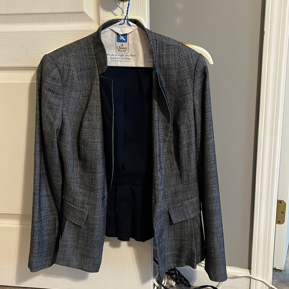 WHBM Navy work blazer